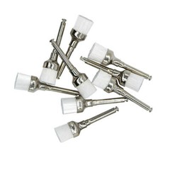 100pcs/box Dental Prophy Brush White Nylon bowl Type Polishing Brush UK