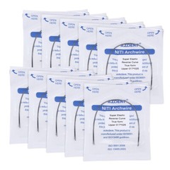 AZDENT Dental Orthodontic NITI Reverse Curve Arch Wires Rectangular True Form CE