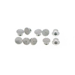 100Pcs Metal Lingual Buttons Bondable for Dental Orthodontic Round Mesh Base