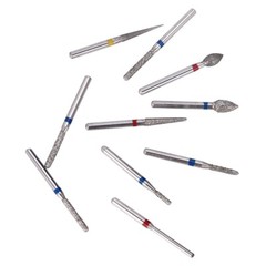 10pcs Dental Diamond Burs High Speed FG-112 Crown Preparation Anterior Teeth Kit