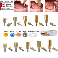 US Overdenture Fit Zest Locator Ti Abutment Retention Caps Hiossen Nobel Zimmer