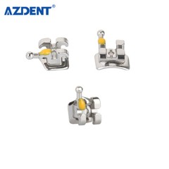 10 X Dental Orthodontic Bracket Brace Metal Mini/Standard MBT Roth.022 Hook 345