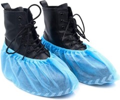 Case of 1000 Disposable Blue Polypropylene Shoe Cover with Tread XL Size
