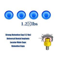 Locator Abutment Replacement Male Retention Inserts Cap Overdenture Inserts PEEK