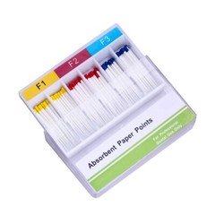 10X AZDENT puntas de papel absorbente endodoncia canal radicular dental F1.F2.F3