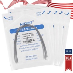 Dental Ortho Braces Super Elastic Niti Ovoid Form Rectangular Arch Wires Rectang