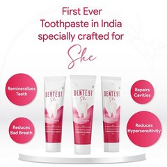 She Toothpaste Specially Crafted For Women, Contains Folic Acid, 100g (DENTE91)