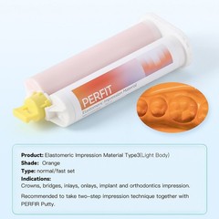 Dental Elastomeric Impression Putty Fast / Regular Set Soft Silicone Material