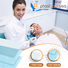 1000 13″ x 18″ Disposable Dental Bibs, Tattoo Piercing Waterproof Patient Nail