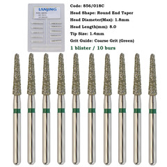 Dental Diamond Burs FG Round End Taper 856 850 Super Coarse Fine High Speed Burr