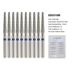 Dental Bur Diamond Burs FG High Speed Round End Taper Cylinder Football Barrel