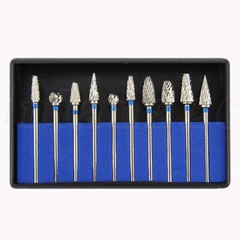 10 Pcs HP Tungsten Steel Carbide Cutter Dental Denture Burs Lab Drill Polisher P
