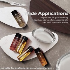 Lightweight 4ml Glass Bottles – Stylish and Secure Storage Solution, Pack of 12