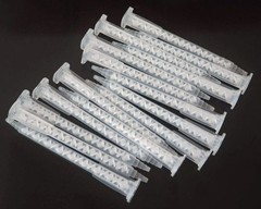 50 Pieces Epoxy Mixing Nozzle Static Mixer Nozzle Tubes Tip for 50Ml Cartrid