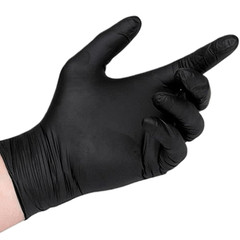 Black Nitrile Disposable Gloves Powder Free Latex Free 4.5 Mil & Size M – XXL