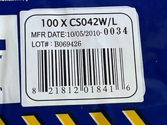 U10: Pack of 100 North Chemsoft CS042W Gloves Size 9 Large