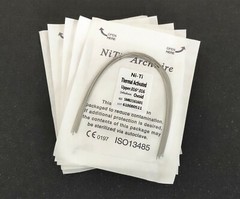 100 Packs Dental Thermal Activated NITI Arch Wire Rectangular Dental Bows Ovoid