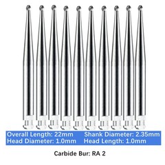 Vakker 10PC/PACK Dental Low Speed Carbide Burs Latch Type LA RA SURG