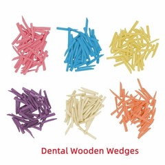 400Pcs Dental Disposable Wooden Wedges Interdental Restoration Fixing Wedge