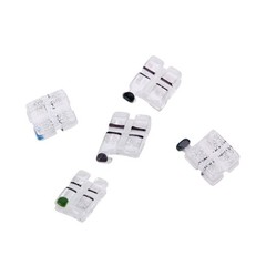 Soportes de Cerámica de Zafiro de Ortodoncia Dental Mini Roth 022, 3 4 5 Ganchos