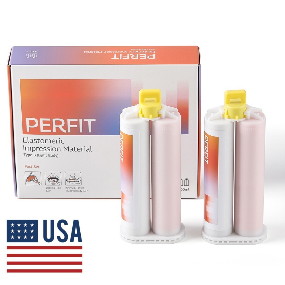 Dental Elastomeric Impression Putty Fast / Regular Set Soft Silicone Material