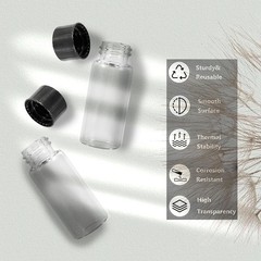Lightweight 4ml Glass Bottles – Stylish and Secure Storage Solution, Pack of 12