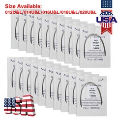 100pcs Dental Arch Wire Round Super Elastic Niti Wires Ovoid Orthodontics Arcs