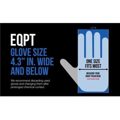 EQPT Nitrile Gloves Blue Powder-Free 150ct 2 Pack Industrial Disposable