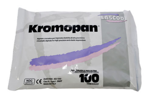 5 BAGS KROMOPAN 1 LB. POUCH COLOR CHANGING ALGINATE DUST FREE