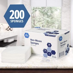 DENTAL 2 x 2 Sponges Gauze Non-Woven sponges, 4-Ply, Gauze Pad, Medical 200/Pack