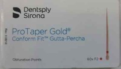 New Protaper Gold F1,F2 AND F3 GUTTA Percha Points Dentsply Tulsa Box of 60