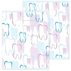 Lightweight 100-Pack Tooth Outline Bags – Ideal for Dental Outreach & Promotions