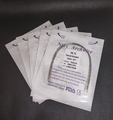 10 Packs Dental Orthodontic Thermal Activated Niti Round Arch Wires Natural Form