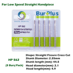 Wave Dental Carbide Bur Straight Handpiece Long Burs HP 555 557 558 559 563