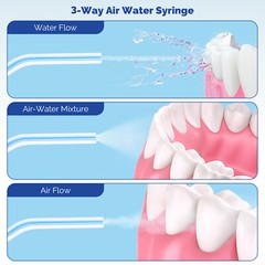 JMU 1000pcs Dental 3-Way Air Water Syringe Tips Disposable Spray Nozzles Tips