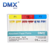 1-100Packs Dental Absorbent Paper Points F1 F2 F3 Root Canal Endodontic DMXDENT