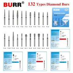 5-100pc SANDENT Diamond Burs For High Speed Handpiece Friction Grip 1.6mm