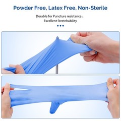 Disposable Glove Blue Nitrile Medical Gloves Powder Free Latex Free Food Grade