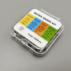 50Pcs Dental Matrix Bands With Hole Sectional Matrix Ring Fit Palodent V3 System