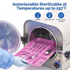 200pcs Dental Self Sterilization Pouches Autoclave Sterilizer Bags/Divided Trays