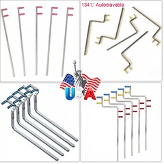Dental X-Ray Bitewing Indicator Metal Bar Arm, Aiming Rings For XCP RINN Holder