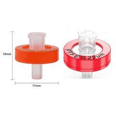 3000pcs PTFE Membrane Syringe Filters 13mm/25mm Diameter 0.22um/0.45μm Pore Size