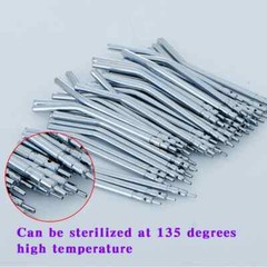 50件装牙科3向注射器尖头空气水喷雾适用于3向管喷嘴头-