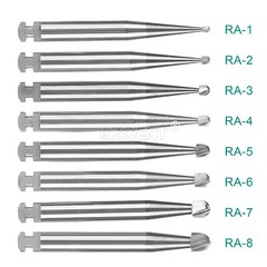 AZDENT Dental FG Burs High Speed Handpiece Round Tungsten Carbide Tungsten Steel