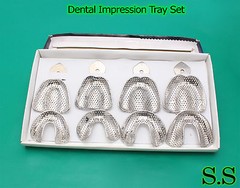 20 Dental Impression Tray Set Solid & Perforatted