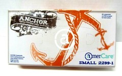 AmerCare 2299-1 Anchor Vinyl Gloves Powder Free Size Small Box of 100