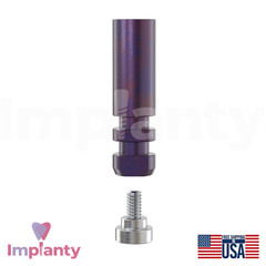 5x Dental Fixture Analog Ø3.5mm Fuchsia Compatible Nobel Replace Select Replica
