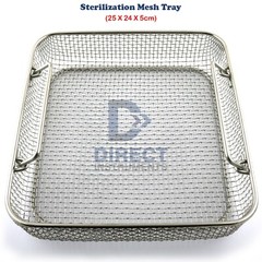 Surgical Sterilization Mesh Tray Cleaning Dental Instrument Holding Wire Basket
