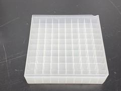 Used (Lot of 7) Laboratory 100-Place Plastic Centrifuge Test Tube Racks w/6 Lids