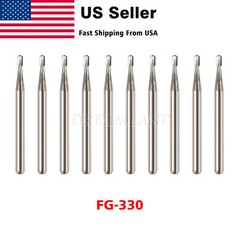 1-10 Packs Dental Carbide Burs For High Speed Handpiece FG 1 2 3 4 330 7901 7408
